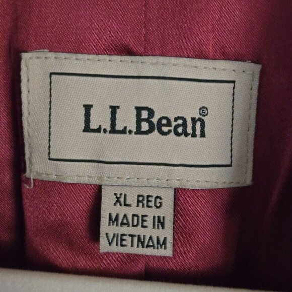 L.L. Bean Vintage Cranberry Speckled Single Breasted Wool Blend Blazer Size XL - Picture 4 of 5